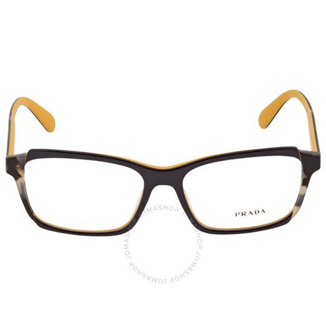 Prada Rectangular Eyeglasses PR 01VV 30Z1O1 55 